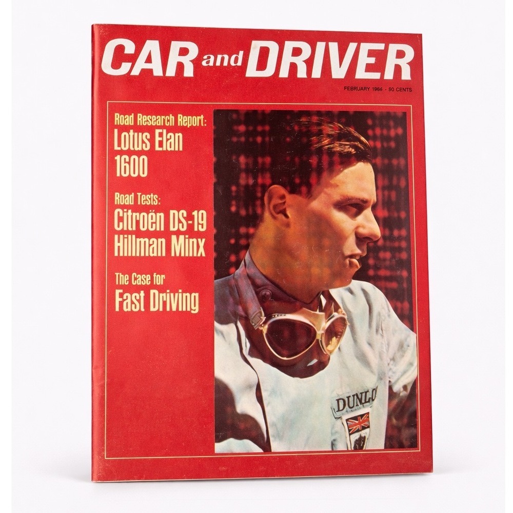 Vintage Car and Driver February 1964 Lotus Elan 1600 Citroen DS-19 Jim Clark